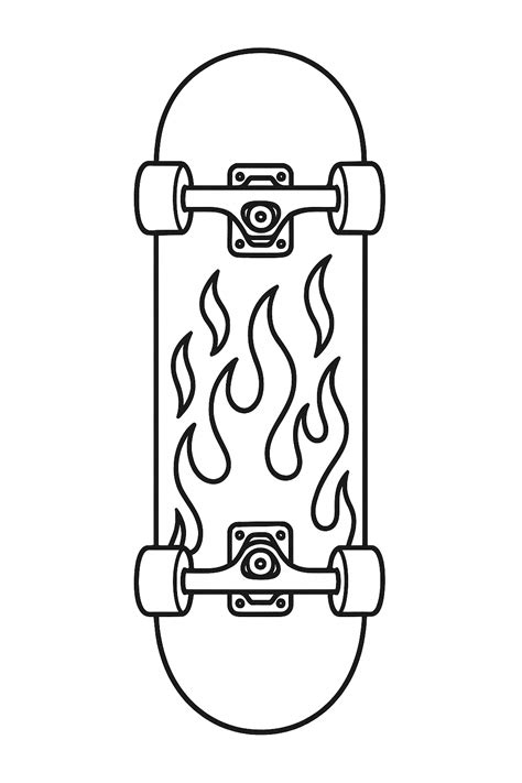 Desenho Para Skate - 14 Desenhos de Skate para colorir e imprimir