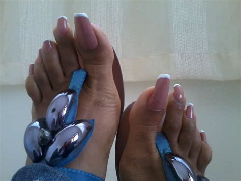 French N Thongs Long French Toenails Liza Flickr