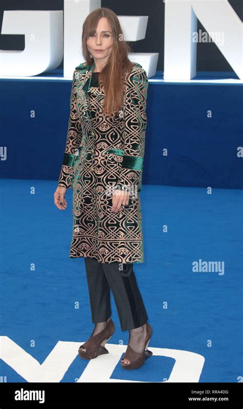 Tara Fitzgerald Attending Legend World Premiere Odeon Leicester Square