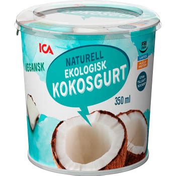 Kokosgurt Naturell Ekologisk Ml Ica Handla Mat Online Fr N Din