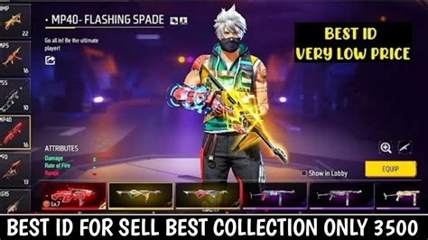 FREE FIRE ID SELL ONLY 3500 ALL EVO GUN MAX SAKURA HIP HOP GOLDEN