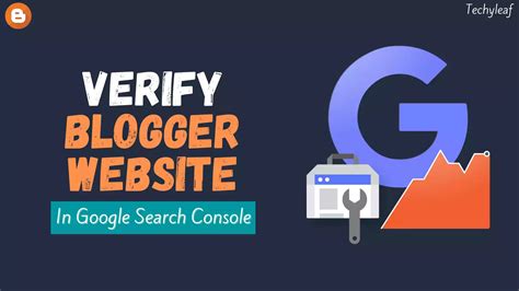 How To Verify Blogger Website In Search Console Visual Guide