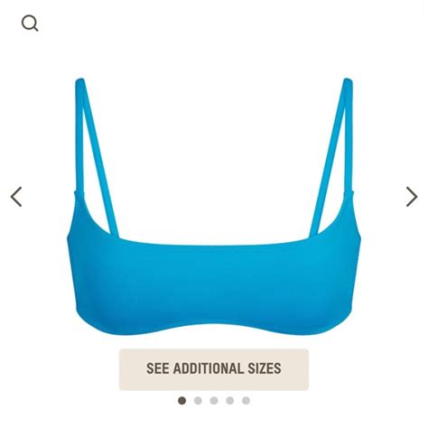 SKIMS Swim Skims Swim Micro Scoop Bikini Top Limited Edition Turquoise Poshmark