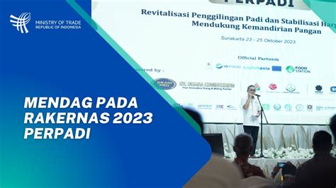 Mendag Pada Rakernas 2023 PERPADI YouTube