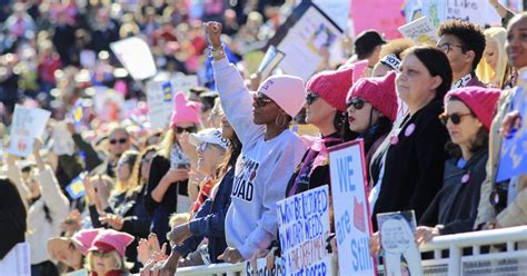 At Nd Annual Women S March Some Protesters Left Pussy Hats Behind