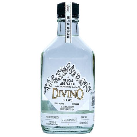 Mezcal Artesanal Orgánico Divino Blanco 200ml Nación Tequila