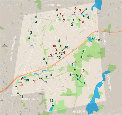 Trails & Attractions Map - Vernon Historical Society