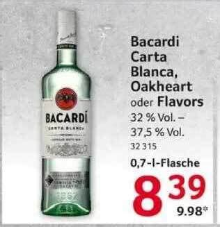 Bacardi Carta Blanca Oakheart Oder Flavors Angebot Bei Selgros