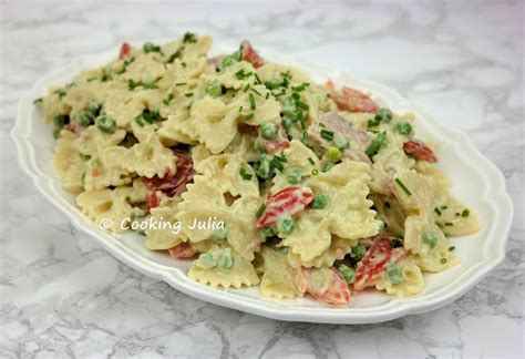 COOKING JULIA SALADE CRÉMEUSE DE PÂTES AU THON