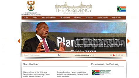 Presidency website up and running after hacking - SABC News - Breaking ...