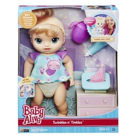 Baby Alive Twinkles N Tinkles Blonde Doll Toy Buzz