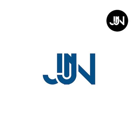 Conception Du Monogramme Des Lettres Du Logo JJN Vecteur Premium