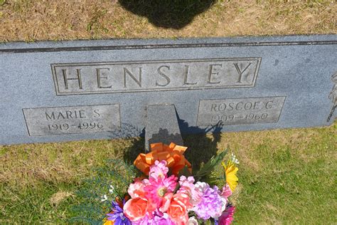 Roscoe C Hensley Find A Grave Reminne