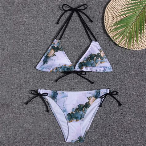 Sakmal Plus Size Bathing Suit Black Bikini Lace Up Sexy Women Swimsuit Clearance Walmart