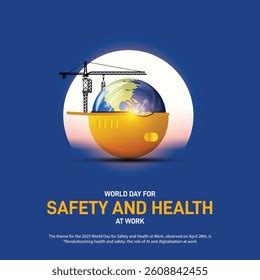 world day safety health work post stock vectors  vector art