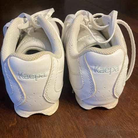 Kaepa white leather cheerleading/tennis shoes... - Depop