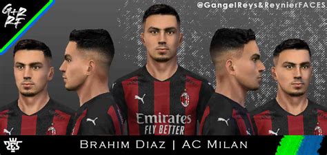 Ultigamerz Pes 6 Brahim Diaz Ac Milan Face 2021