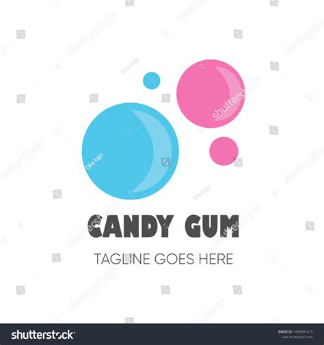 Bubble Gum Logo Vector Illustration Stock Vector Royalty Free