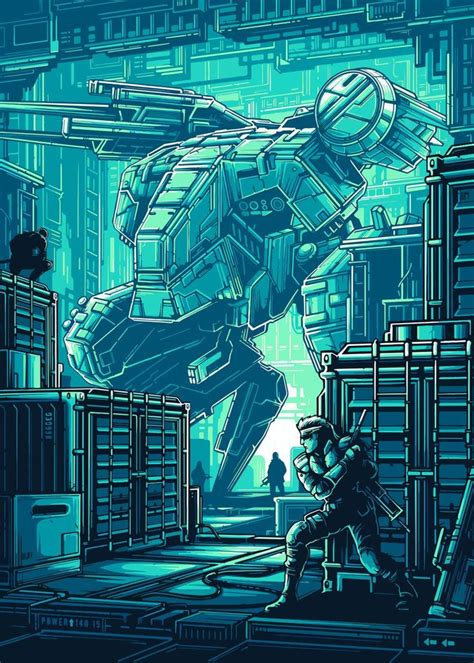 Metal Gear Solid Snake Poster Picture Metal Print Paint By Co Bolo