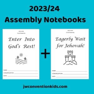 Eagerly Wait For Jehovah Jw Assembly With Circuit Overseer Notebook For