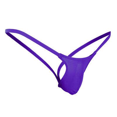 Sexy Men Jockstrap Micro Mini Bikini Thong G String Briefs Knicker