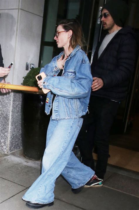 REBECCA FERGUSON and Rory St. Clair Gainer Leaves Whitby Bar in New