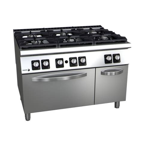 Piano De Cuisson Professionnel 6 Feux Gaz Avec Four Fagor C G961