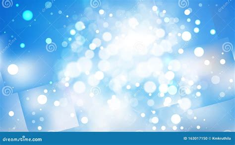 Abstract Blue and White Blurry Lights Background Stock Vector - Illustration of white, fractal ...