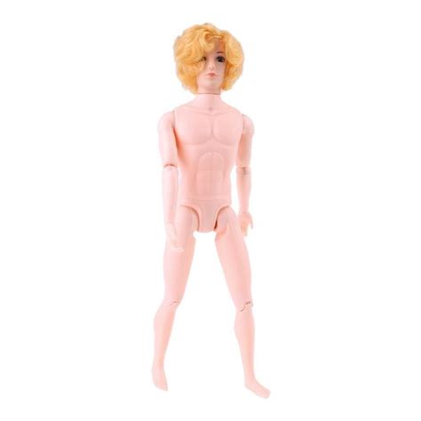 Cm Moveable Jointed Nude For Naked Dolls For Doll Body Yellow Hair For Boy Male Man