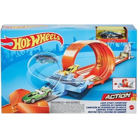 Mattel Hot Wheels Action Loop Stunt Champion Set GBF GTV Toysfirst Gr