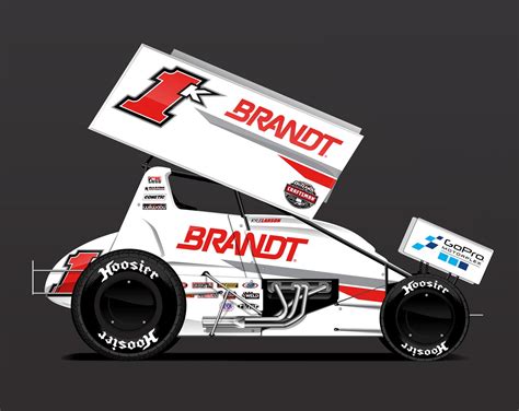 Kyle Larson 1k Brandt Sprint Car World Of Outlaws 2018 By Ryan