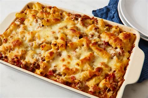 Easy Baked Ziti With Ground Beef And Cheese Recipe