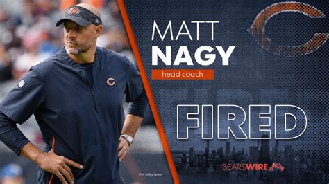 Chicago Bears fire head coach Matt Nagy after 4 seasons