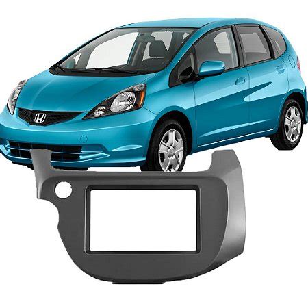 Moldura Painel 2 Din Honda Fit 2009 2010 2011 2012 2013 Ecarshop