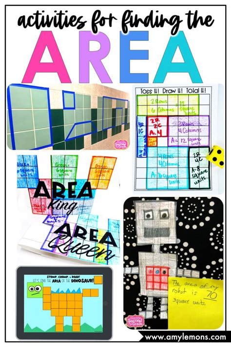classroom activities finding  area amy lemons