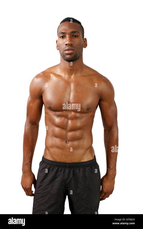 Handsome Muscular Black Man (14 Stock Photo - Alamy