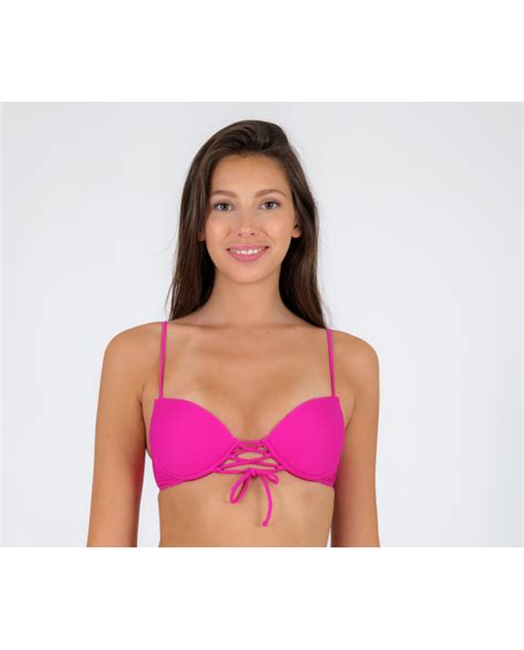 Bikini Tops Top Cotele Amaranto Balconet Pushup Brand Rio De Sol