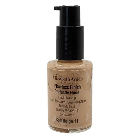 Elizabeth Arden Flawless Finish Perfectly Nude Liquid Makeup 30ml Soft Beige Tester Elizabeth