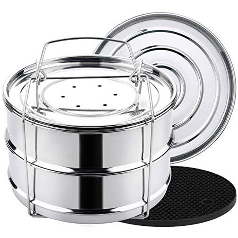 10 Best Stackable Stainless Steel Pressure Cooker Steamer Insert Pans