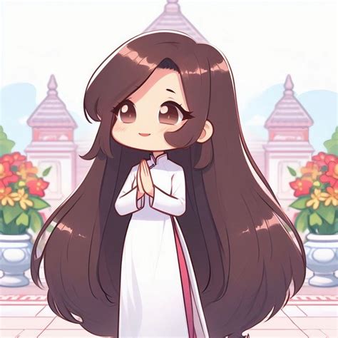 Ghim của Amy Tran trên Anime and Chibi ao dai trong 2024 Chibi Anime