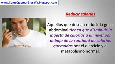 Reducir Grasa Abdominal Hombres PPT