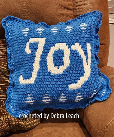 Joy Pillow Crochet Pattern: A Cheerful Handmade Home Accent