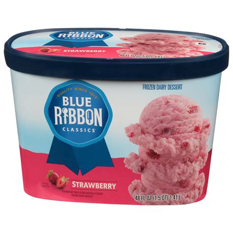 Save On Blue Ribbon Classics Frozen Dairy Dessert Strawberry Order