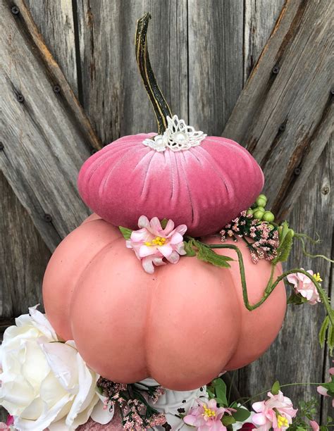 Pink Halloween Pink Pumpkin Pink Decor Halloween Wreath Halloween