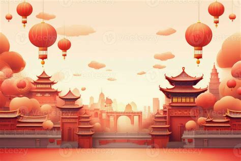 Traditional China day background. Generate Ai 29175646 Stock Photo at ...