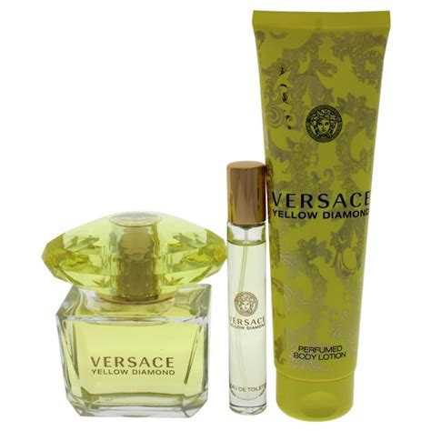 Versace - Versace Yellow Diamond Perfume Gift Set for Women, 3 Pieces ...