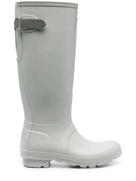 Hunter Logo Patch Detail Boots Smart Closet