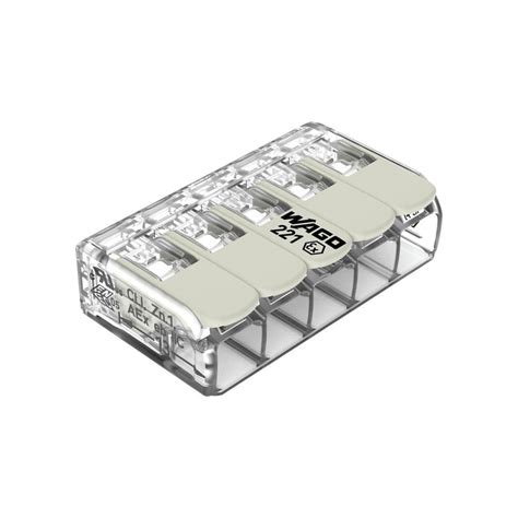 Wago 6mm² EX Compact Connector 5-Conductors with Operating Levers - 22 ...