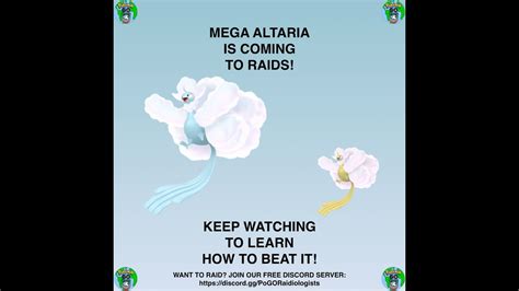 MEGA ALTARIA RAID INFOGRAPHIC Pokémon GO YouTube