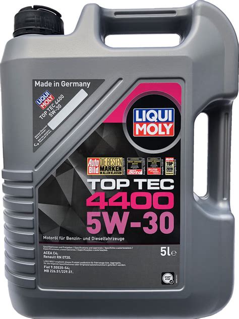 Liqui Moly 5w 30 Top Tec 4400 5 Liter Motoröl Online Kaufen